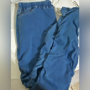 American Bazi Denim Shurred leg joggers Size 2X